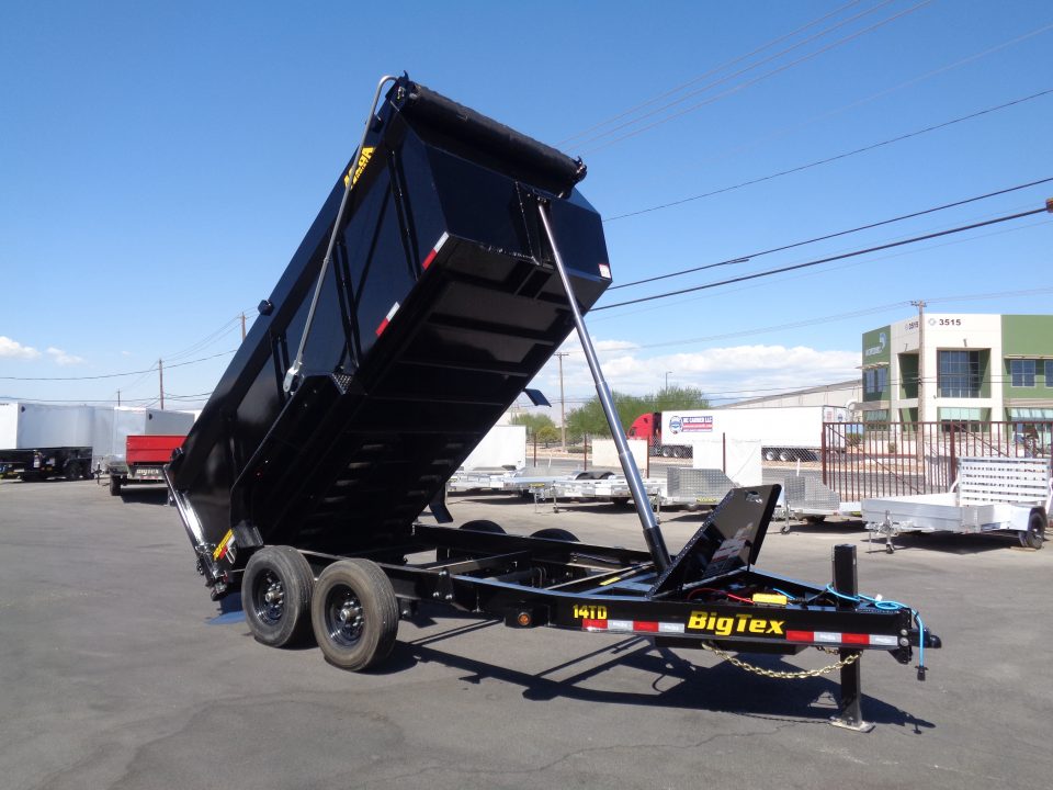 New 2027 Big Tex Trailers * 14TD-14 * 14Ft Heavy Duty Telescopic 15.4k Dump Trailer w/ X-Series Package & 4Ft Sides
