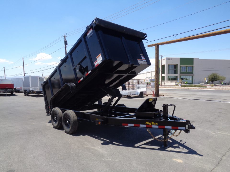 New 2027 Big Tex Trailers * 14LP-14 P4 * 14Ft 4Ft-Side Heavy Duty Ultra Low Profile 14k Dump Trailer w/ 4Ft Sides
