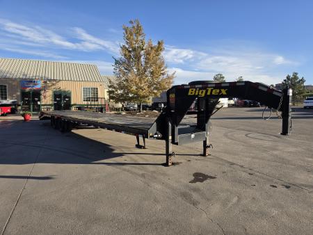 Used 2021 BIG TEX 25GN-40D5A Flatbed Trailer