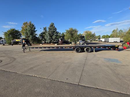 Used 2021 BIG TEX 25GN-40D5A Flatbed Trailer