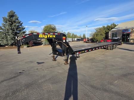 Used 2021 BIG TEX 25GN-40D5A Flatbed Trailer