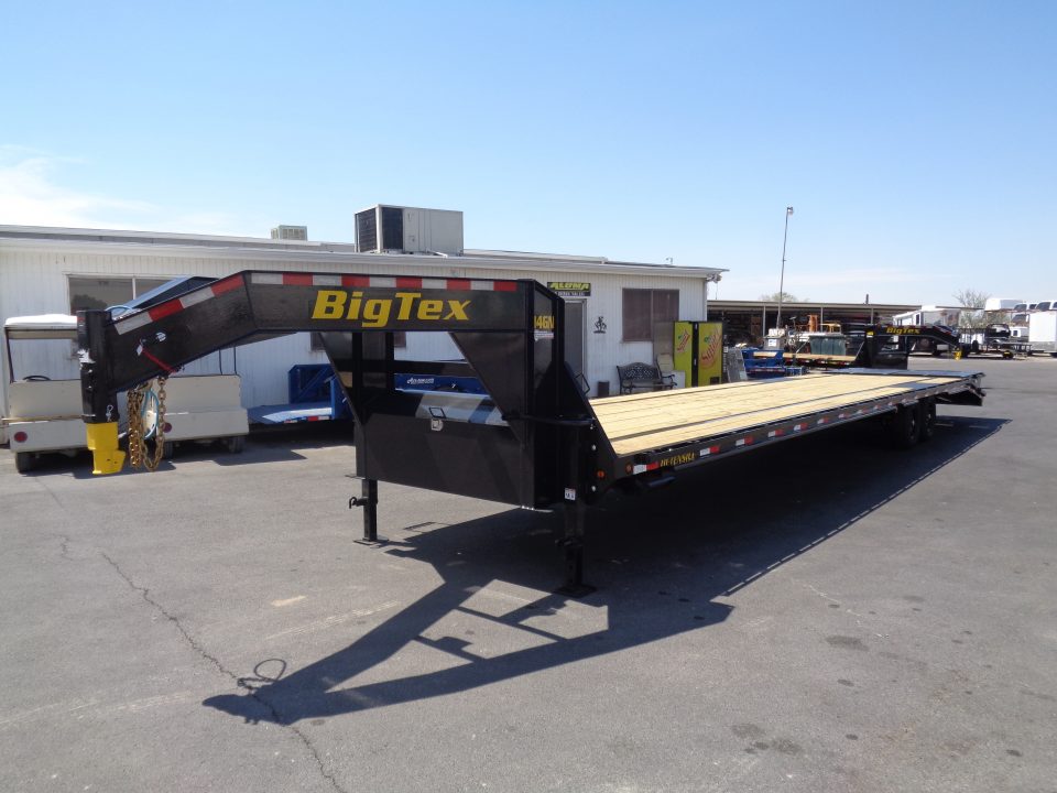 New 2027 Big Tex Trailer * 14GN-40D5A * 40ft Single Wheel Tandem Axle Gooseneck Trailer W/ Mega Ramps