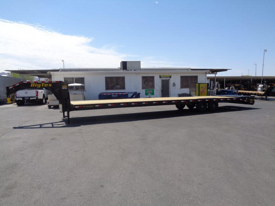 New 2027 Big Tex Trailer * 14GN-40D5A * 40ft Single Wheel Tandem Axle Gooseneck Trailer W/ Mega Ramps