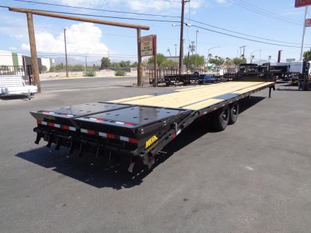 New 2027 Big Tex Trailer * 14GN-40D5A * 40ft Single Wheel Tandem Axle Gooseneck Trailer W/ Mega Ramps