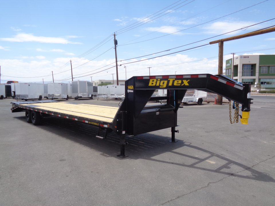 New 2027 Big Tex Trailer * 14GN-33D5A * 33ft Single Wheel Tandem Axle Gooseneck Trailer W/ Mega Ramps