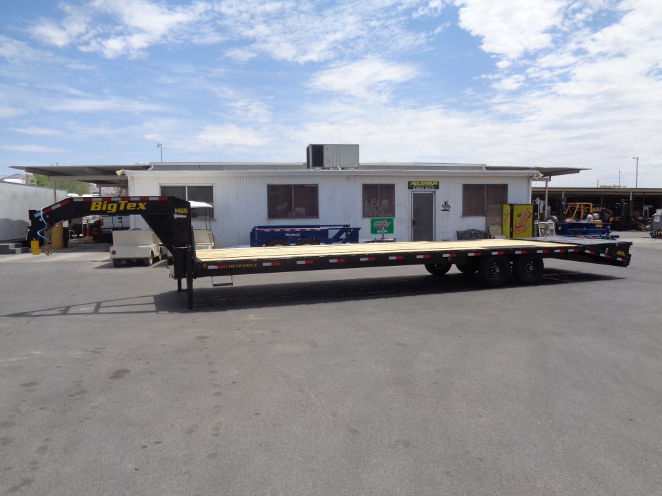 New 2027 Big Tex Trailer * 14GN-33D5A * 33ft Single Wheel Tandem Axle Gooseneck Trailer W/ Mega Ramps