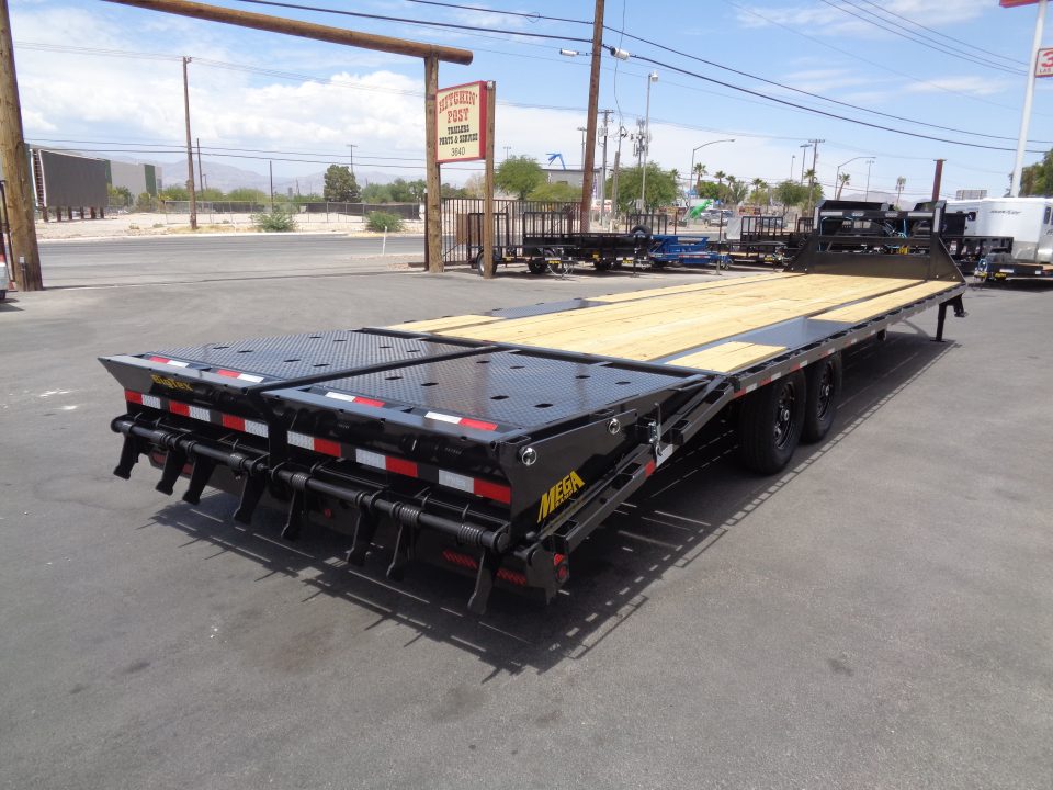 New 2027 Big Tex Trailer * 14GN-33D5A * 33ft Single Wheel Tandem Axle Gooseneck Trailer W/ Mega Ramps