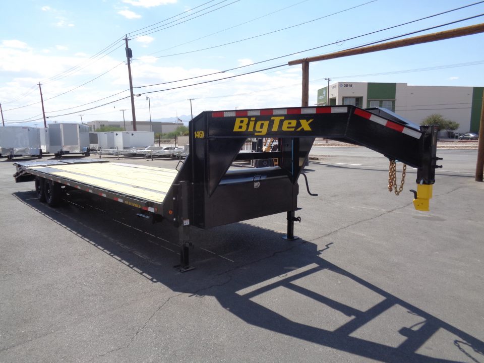 New 2027 Big Tex Trailer * 14GN-30D5A * 30ft Single Wheel Tandem Axle Gooseneck Trailer W/ Mega Ramps