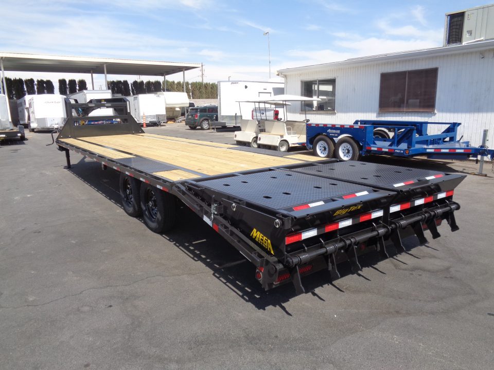 New 2027 Big Tex Trailer * 14GN-30D5A * 30ft Single Wheel Tandem Axle Gooseneck Trailer W/ Mega Ramps