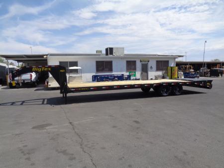 New 2027 Big Tex Trailer * 14GN-30D5A * 30ft Single Wheel Tandem Axle Gooseneck Trailer W/ Mega Ramps