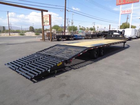 New 2027 Big Tex Trailer * 14GN-30D5A * 30ft Single Wheel Tandem Axle Gooseneck Trailer W/ Mega Ramps