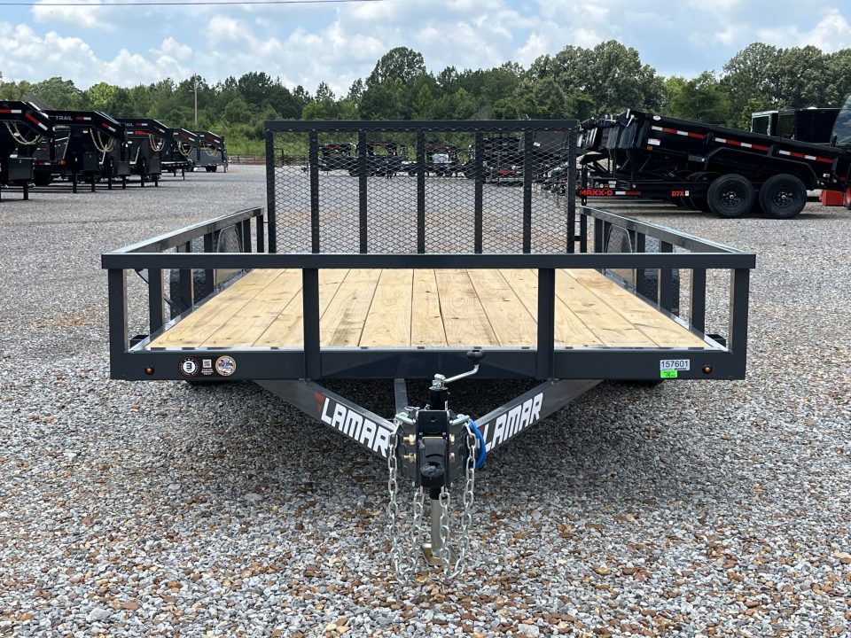 New 2027 Lamar 83"X12' 5K Utility Trailer