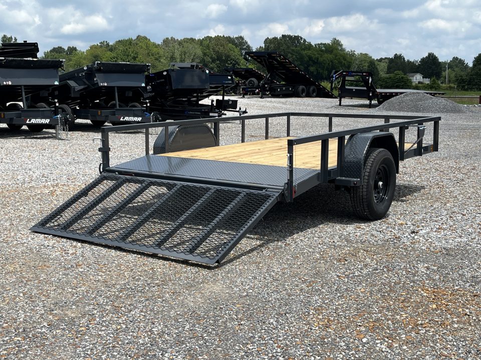 New 2027 Lamar 83"X12' 5K Utility Trailer