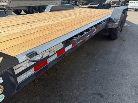 New EWB 83X20 (12+3) 14K EQUIPMENT TRAILER W/ JUMBO RAMPS - GRAY