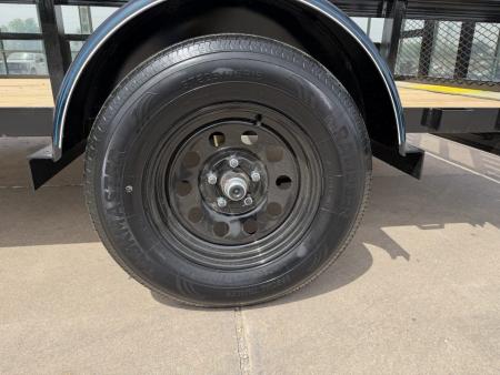 New #266106 2026 TOP HAT DSA 12 X 77 SINGLE AXLE ANGLE TOP 3.5K UTILITY W/ RAMP GATE