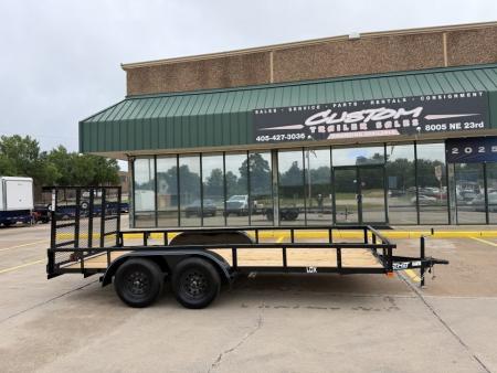 New #265776 2026 TOP HAT LDX 16 X 77 TANDEM AXLE SQUARE TUBE TOP 7K UTILITY TRAILER