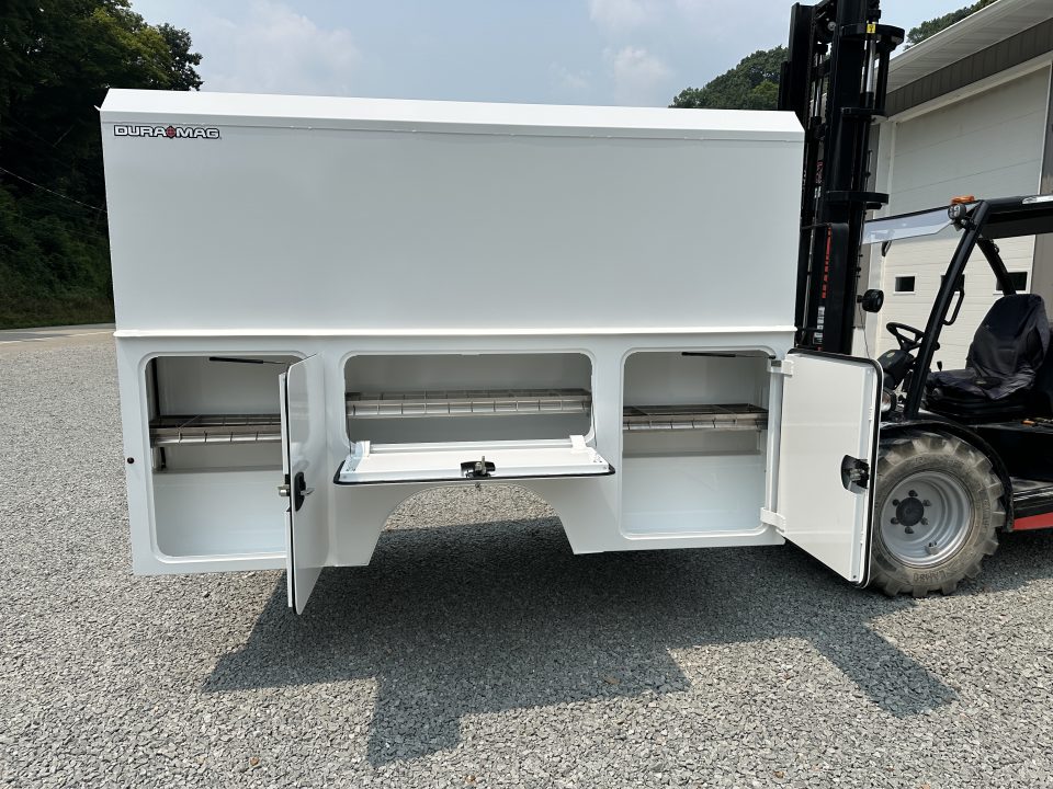New Dura Mag Truck Bodies S-Series Aluminum 63" Canopy Service Body 60"ca Cab and Chassis SRW
