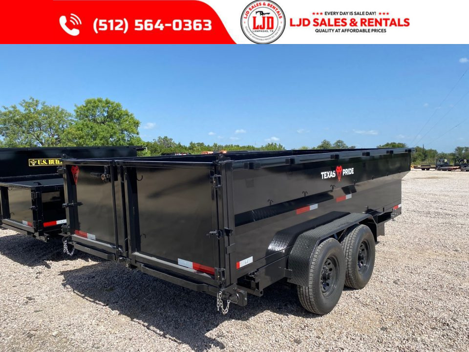 New 2026 US Built - 16'x3' Dump Trailer - 16K GVWR - Spreader Gate