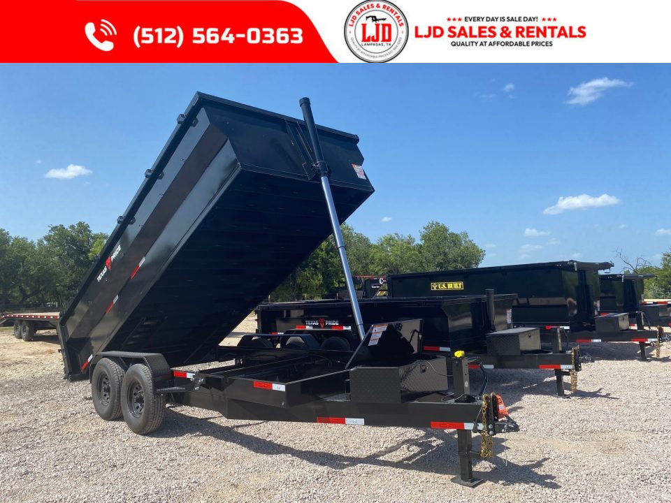 New 2026 US Built - 16'x3' Dump Trailer - 16K GVWR - Spreader Gate