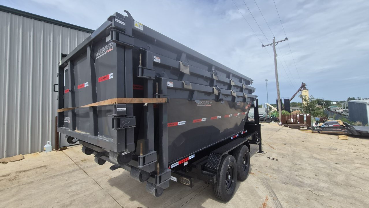New 2026 Horizon Trailers EDZ 14' x 83" x 4' (BED RAIL 60") ROLL OFF DUMPSTER Dump Trailer
