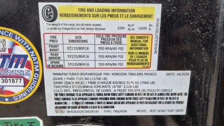 New 2026 Horizon Trailers RDZ 16'' x 61" x 30" GN 7K ROLL OFF (TRAILER ONLY) Dump Trailer