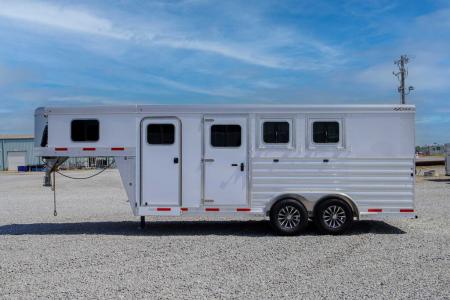 New 2027 Exiss Trailers 7300 GN 3 Horse Gooseneck Horse Trailer