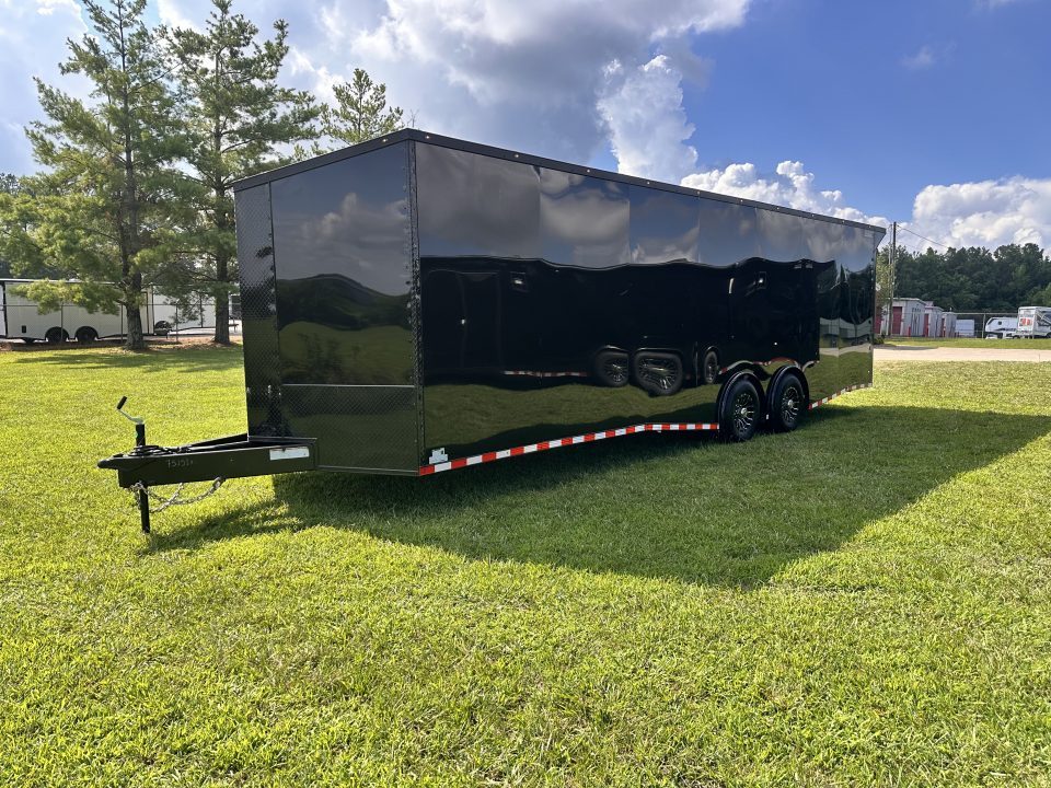 New 2026 Rock Solid Cargo 8.5x28 Car Hauler-7000LB Spread Torsion- RECESSED E-TRACK - HD RAMP- Bogey Wheels