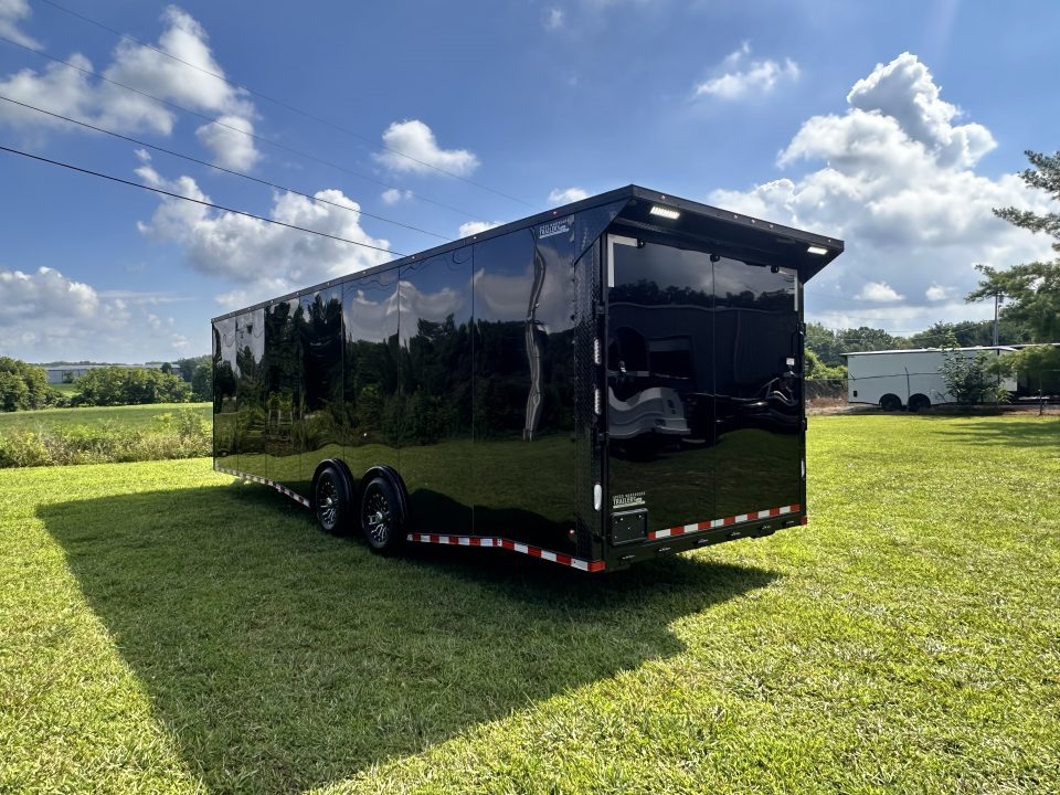 New 2026 Rock Solid Cargo 8.5x28 Car Hauler-7000LB Spread Torsion- RECESSED E-TRACK - HD RAMP- Bogey Wheels