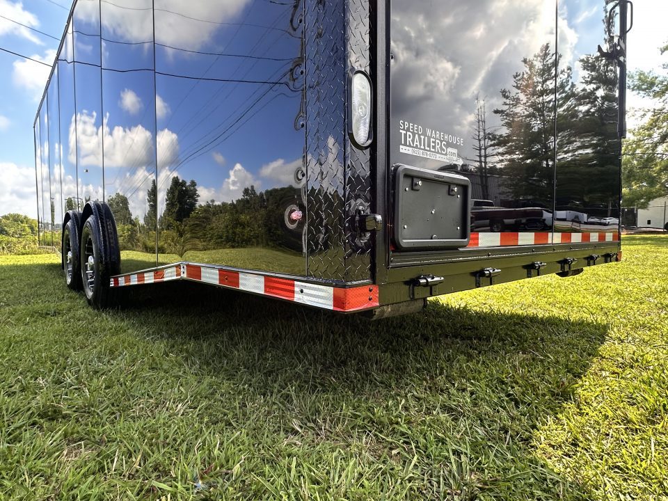 New 2026 Rock Solid Cargo 8.5x28 Car Hauler-7000LB Spread Torsion- RECESSED E-TRACK - HD RAMP- Bogey Wheels