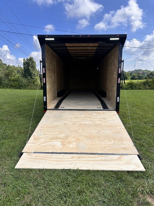 New 2026 Rock Solid Cargo 8.5x28 Car Hauler-7000LB Spread Torsion- RECESSED E-TRACK - HD RAMP- Bogey Wheels
