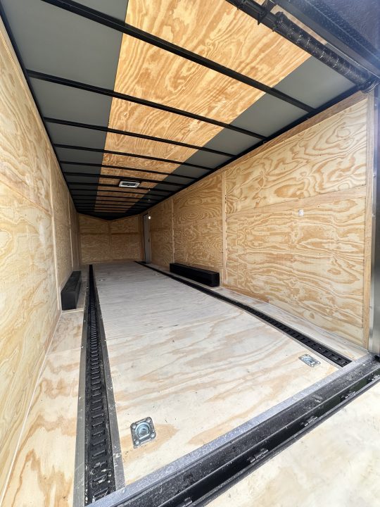 New 2026 Rock Solid Cargo 8.5x28 Car Hauler-7000LB Spread Torsion- RECESSED E-TRACK - HD RAMP- Bogey Wheels