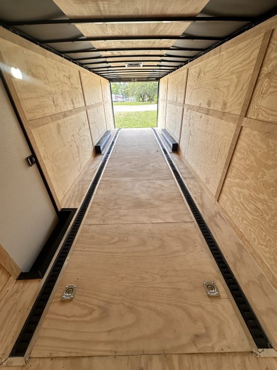 New 2026 Rock Solid Cargo 8.5x28 Car Hauler-7000LB Spread Torsion- RECESSED E-TRACK - HD RAMP- Bogey Wheels