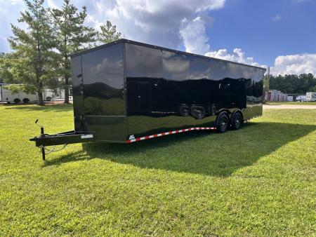 New 2026 Rock Solid Cargo 8.5x28 Car Hauler-7000LB Spread Torsion- RECESSED E-TRACK - HD RAMP- Bogey Wheels
