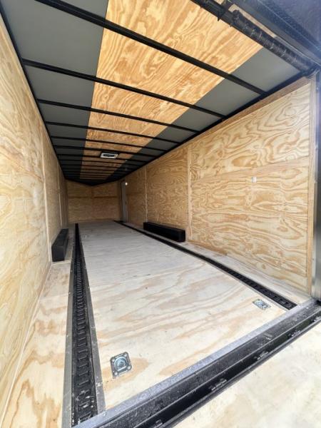 New 2026 Rock Solid Cargo 8.5x28 Car Hauler-7000LB Spread Torsion- RECESSED E-TRACK - HD RAMP- Bogey Wheels