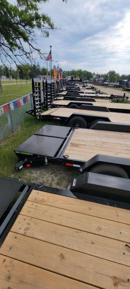 New 2026 Load Trail 83X22 14K SKID W/ MAX RAMPS Equipment Trailer