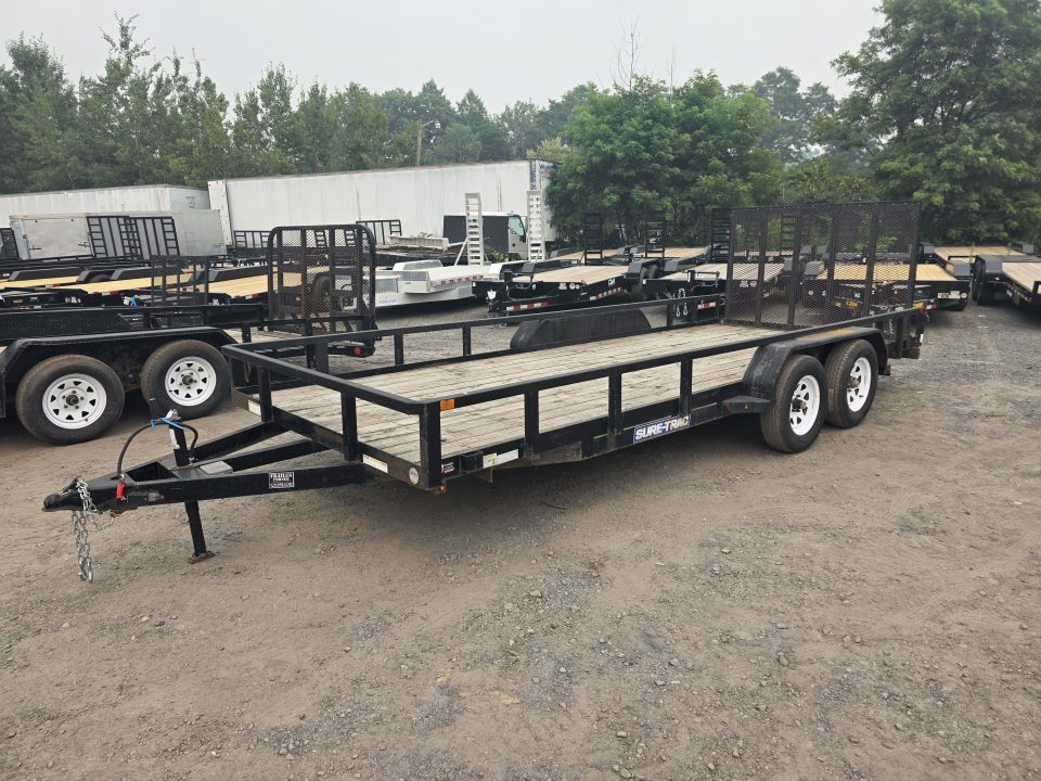 Used 2019 Sure-Trac 7X18 7K - TUBE TOP Utility Trailer