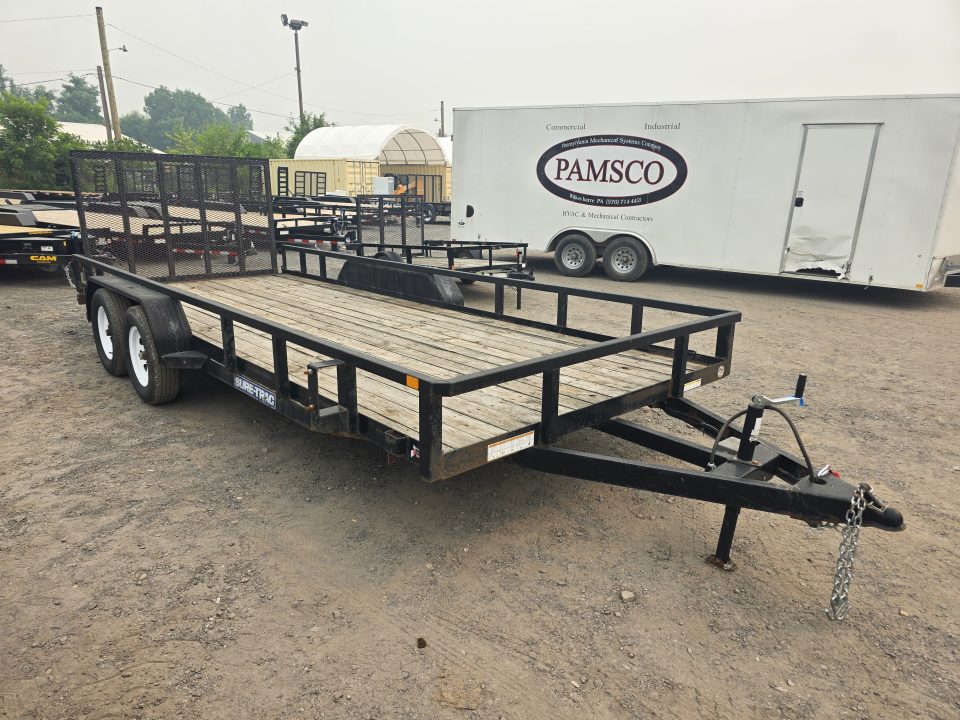 Used 2019 Sure-Trac 7X18 7K - TUBE TOP Utility Trailer