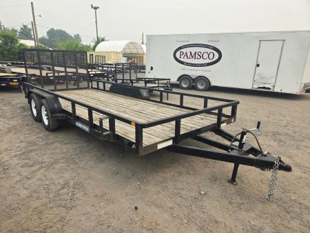 Used 2019 Sure-Trac 7X18 7K - TUBE TOP Utility Trailer