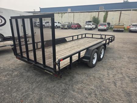 Used 2019 Sure-Trac 7X18 7K - TUBE TOP Utility Trailer