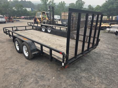 Used 2019 Sure-Trac 7X18 7K - TUBE TOP Utility Trailer
