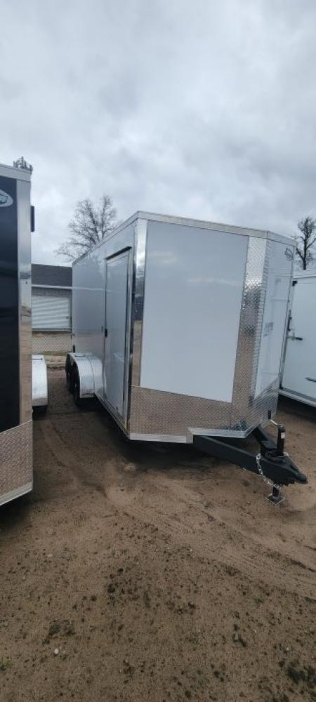 New 2026 Formula Trailers 7X14 7K 7FT TALL WHITE RAMP DOOR Cargo / Enclosed Trailer
