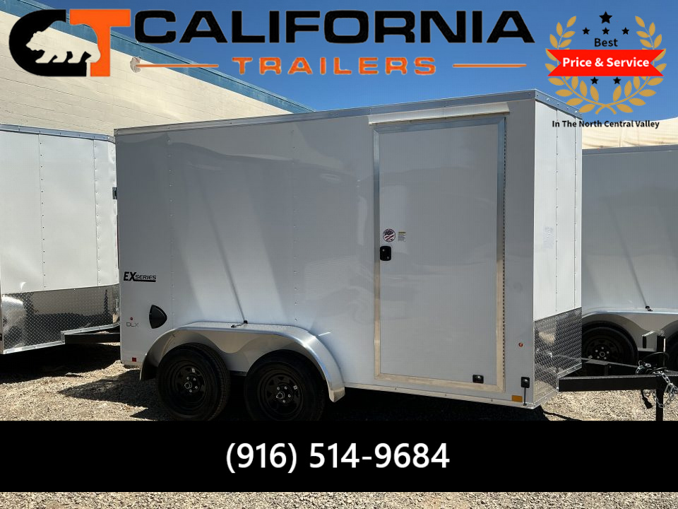 New 2027 Cargo Express 6x12 EX DLX Flat Top V-Nose 7K Cargo / Enclosed Trailer