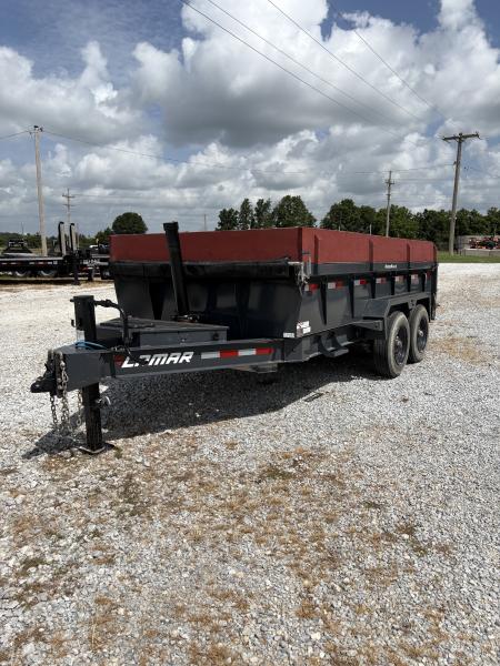 Used 2024 Lamar Trailers 83x14 TANDEM TELESCOPIC DUMP W / 24" SIDES 83X14 Dump Trailer