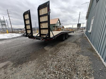 New Quality Pro Grade Pintle Deckover - 25' / 25K GVWR / Wood Filled Ramps