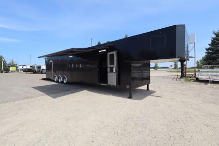 Used 2024 Custom Built Goosesneck Trailers 48' GN Toy Hauler Car Hauler