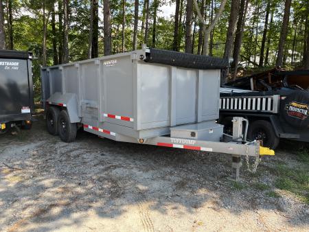 Used USED 2026 TUFFDUMP 14K 7X16 DUMP TRAILER 4' WALLS ($910 DOWN ON RTO)