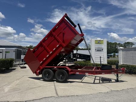 New 2027 Panther Cargo 7X12X4 14K Dump Trailer