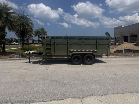 New 2027 Panther Cargo 7X16X4 14K Dump Trailer