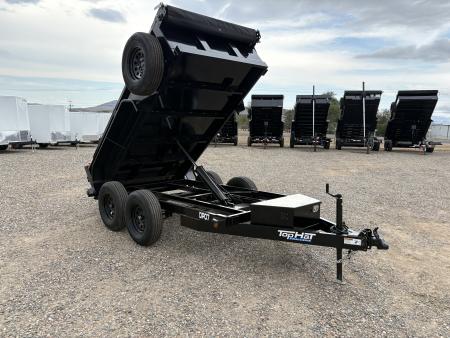 New 2026 Top Hat Trailers DP07 5'x10' 7k GVWR Dump Trailer