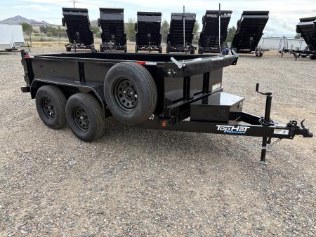 New 2026 Top Hat Trailers DP07 5'x10' 7k GVWR Dump Trailer